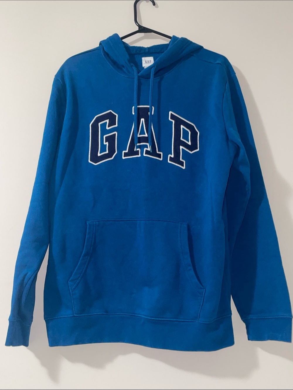 GAP Men's Bright Blue Zip-Up Hoodie